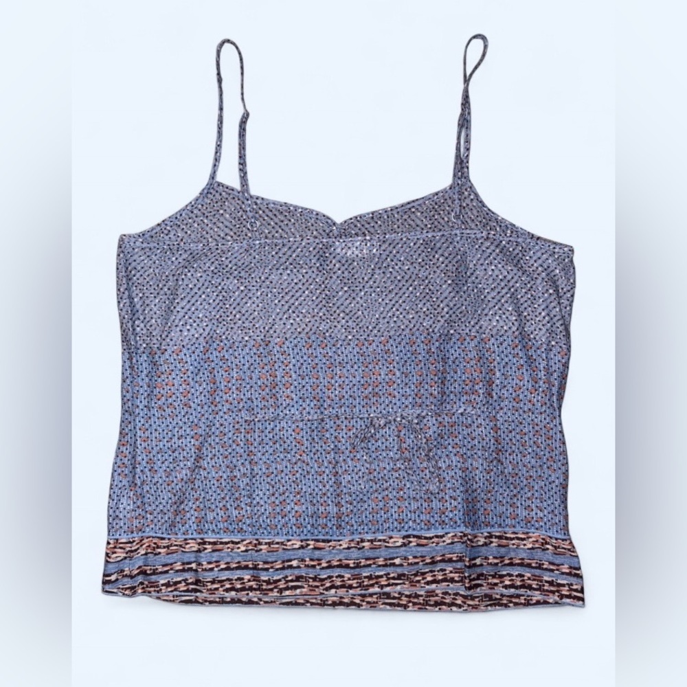 American Eagle Outfitters Blue Printed Cami Tank Top Size S Boho - Picture 4 of 6